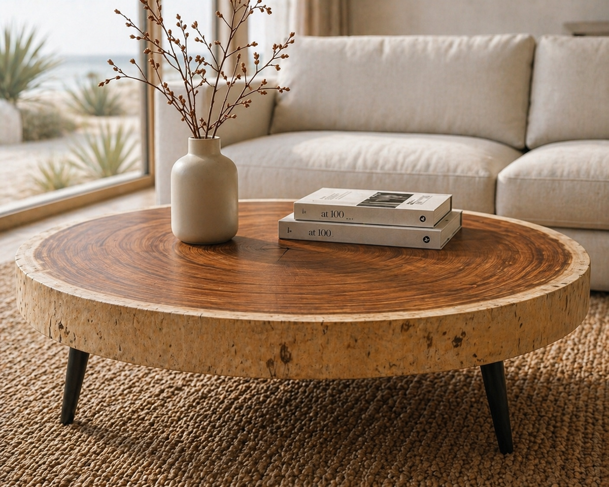 Bumi Round Suar Coffee Table