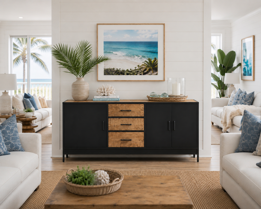 Jaipur Forge Sideboard L — 79" W × 20" D × 35" H