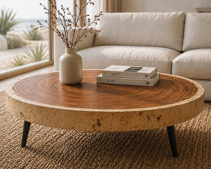 Bumi Round Suar Coffee Table