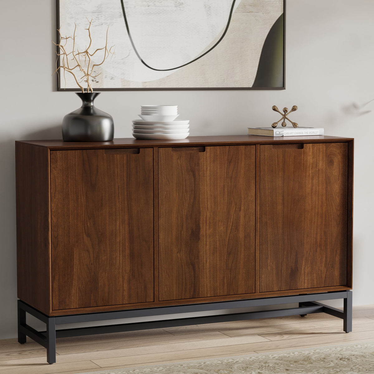 Banting 58 Inch Wide 3 Door Sideboard Buffet
