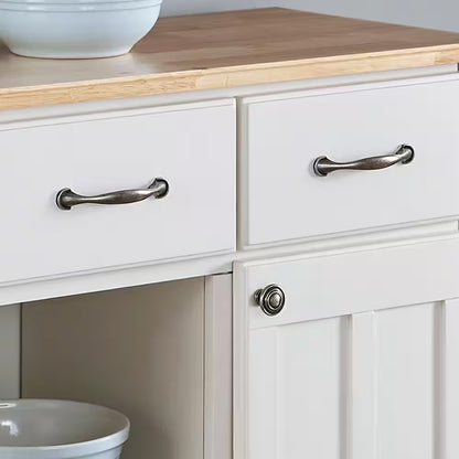 White and Natural Buffet with Wine Storage