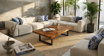 Suar Slab Coffee Table 60" X 35"