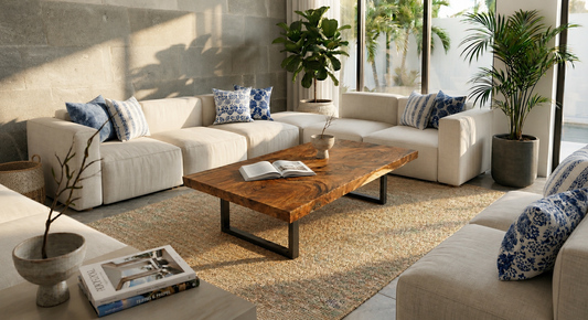 Suar Slab Coffee Table 60" X 35"