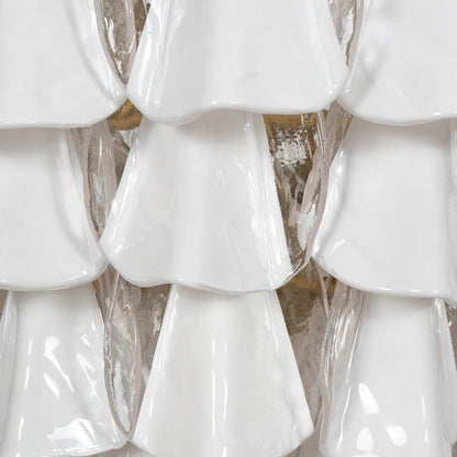 Lunara Opal Petal Glass Chandelier