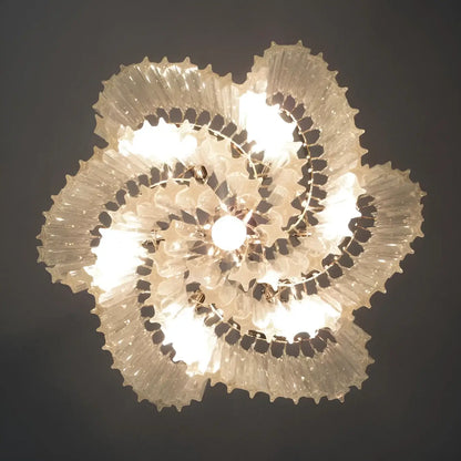 Murano Shaded Trasparent Prism Chandelier
