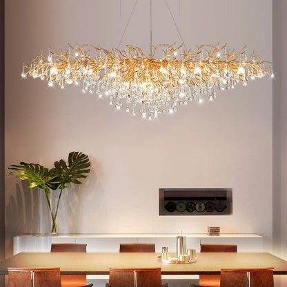 Ooze Drop-Shaped Crystal Chandelier