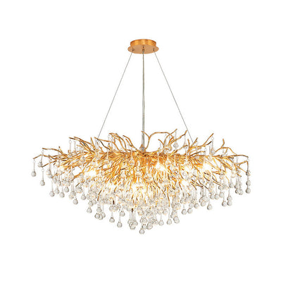 Ooze Drop-Shaped Crystal Chandelier