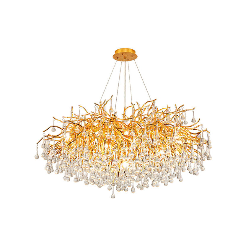 Ooze Drop-Shaped Crystal Chandelier