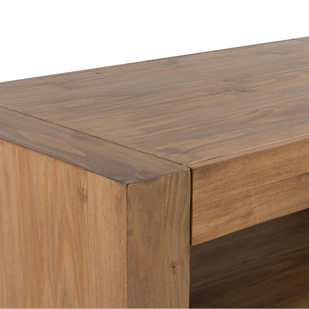 Harlan 50 In. Oak Rectangle Wood Coffee Table